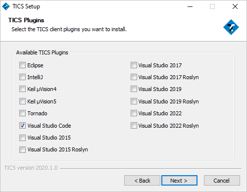 TICS Visual Studio Code Plugin
